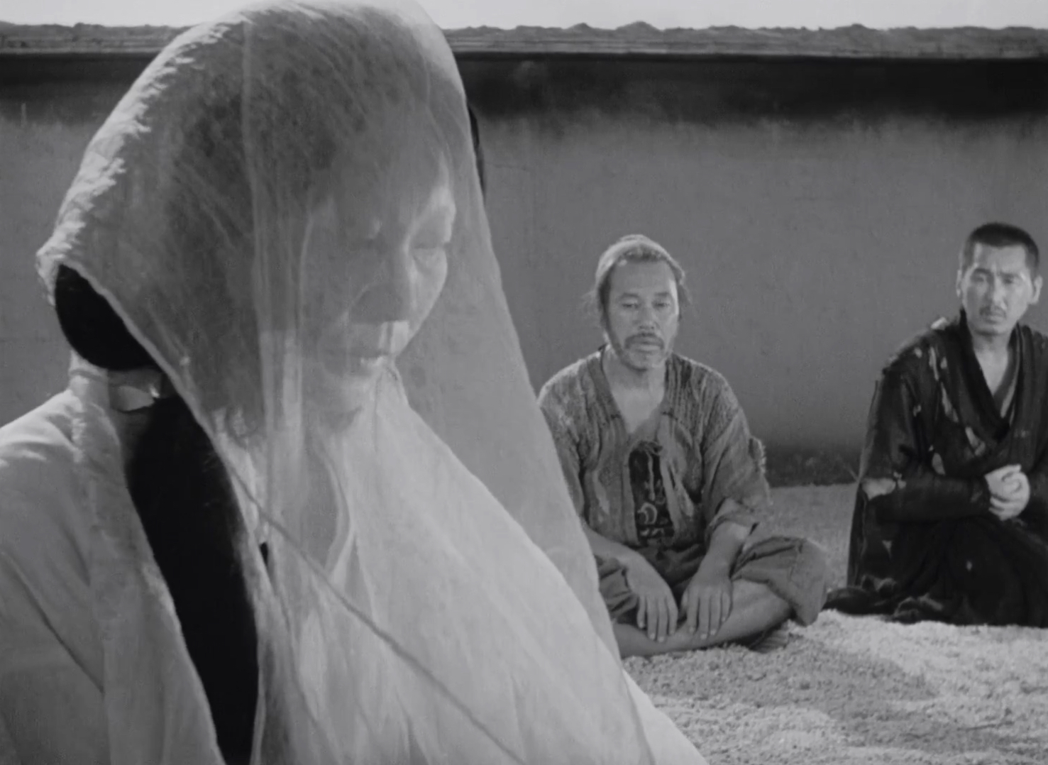 Figure from behind in forest